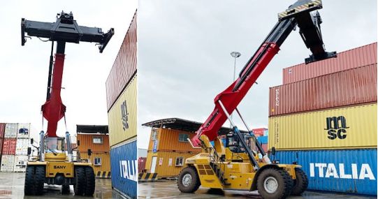 Sany Reach Stacker SRSC45H2 Price will be sent to Zimbabwe