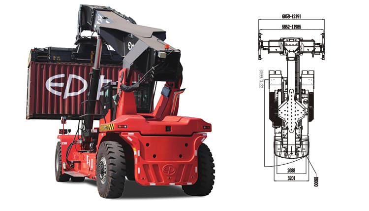 EP Reach Stacker Zl450-A | Best 45 Ton Reach Stacker Cost