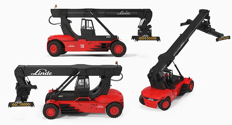 Linde Reach Stacker Price C4531 | 45 Ton Shipping Container Handling Equipment